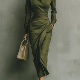 MELIORA | WRAP-STYLE MAXI DRESS