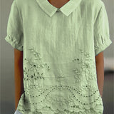 Lily | Floral Embroidered Shirt