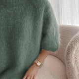 EMBER | SOLID COLOR CREW NECK SWEATER