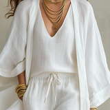 Lightweight Layered Casual Three-Piece Set