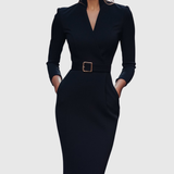 CLARIBEL | REFINED MIDI DRESS