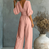 Sofia | Effortless V-Neck Jumpsuit