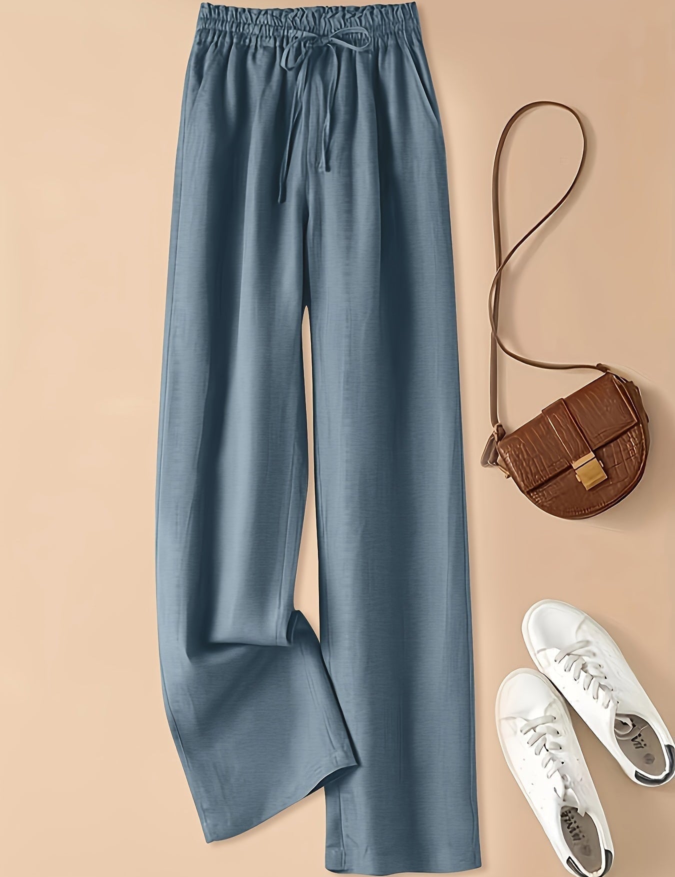 COLETTE | WIDE LEG DRAWSTRING TROUSERS
