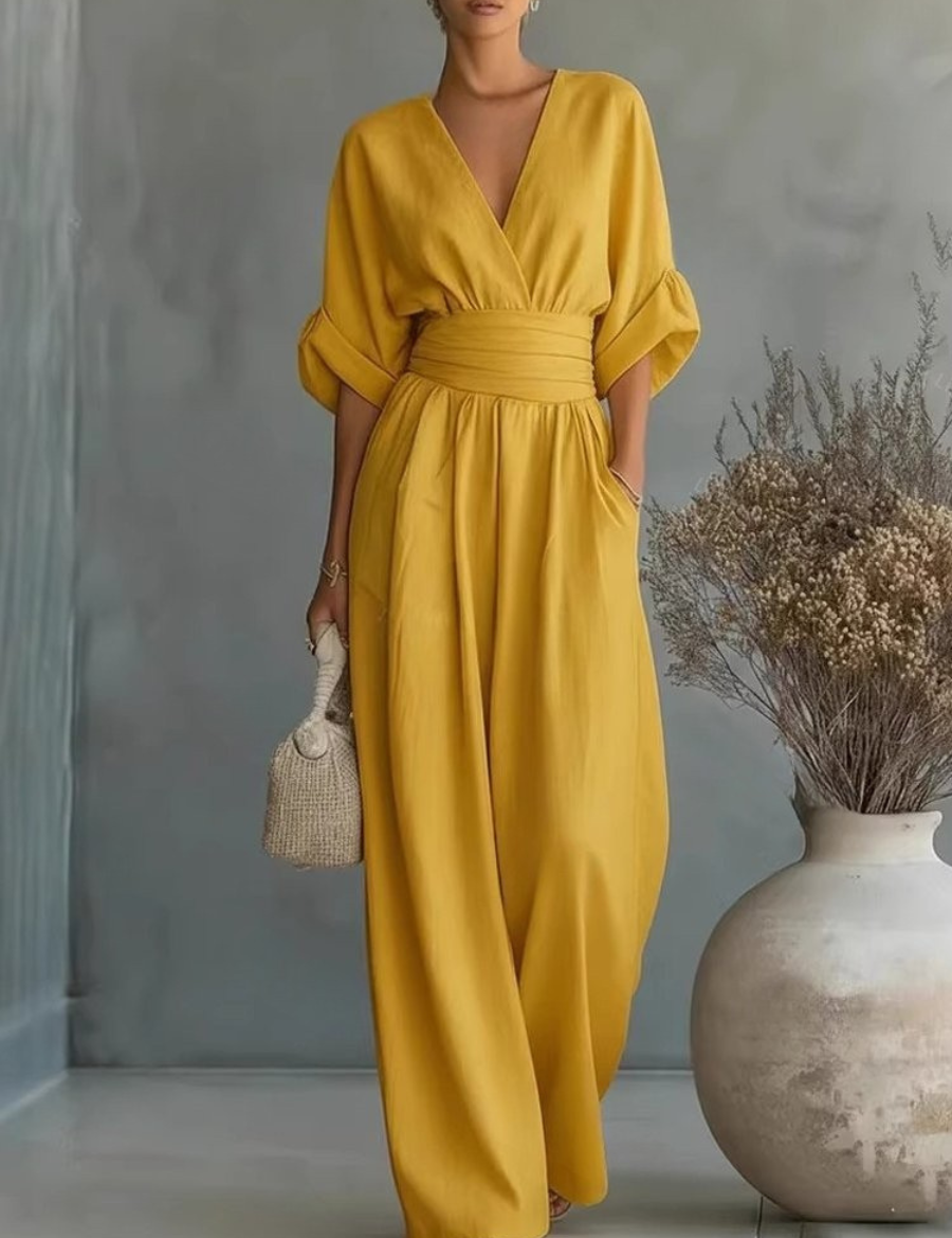Sofia | Effortless V-Neck Jumpsuit