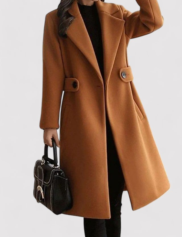 NOELLE | WOOL COAT WITH BELT