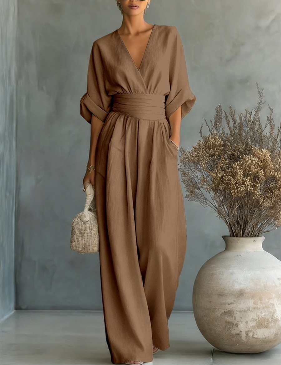 Sofia | Effortless V-Neck Jumpsuit