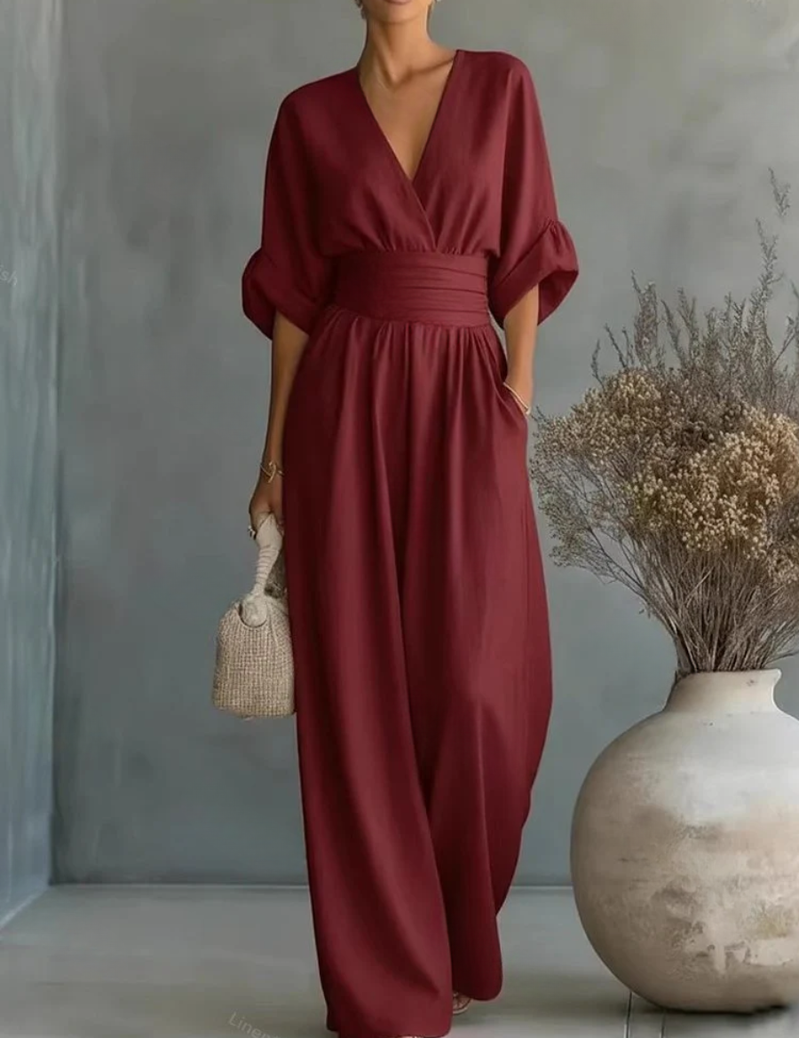 Sofia | Effortless V-Neck Jumpsuit