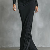 IMME | SATIN RUCHED MERMAID DRESS