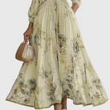 ROWELLA | ELEGANT PLEATED MAXI DRESS