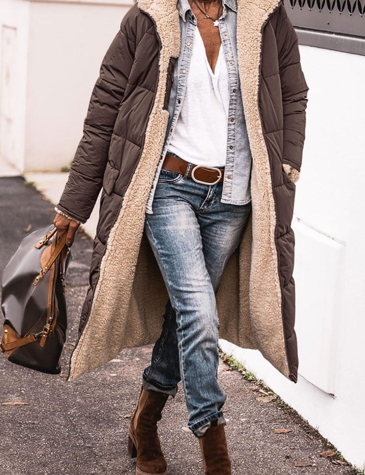 CELIA | REVERSIBLE WOOL-BLEND COAT