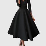 AVELIE | HIGH-WAISTED SLIM-FIT MIDI DRESS WITH FAIRY CHARM