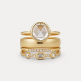 Vintage Gold Ring with Zirconia