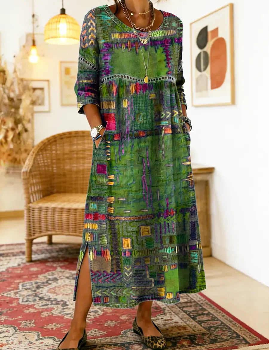 Sabine™ — BOHEMIAN PRINT MAXI DRESS