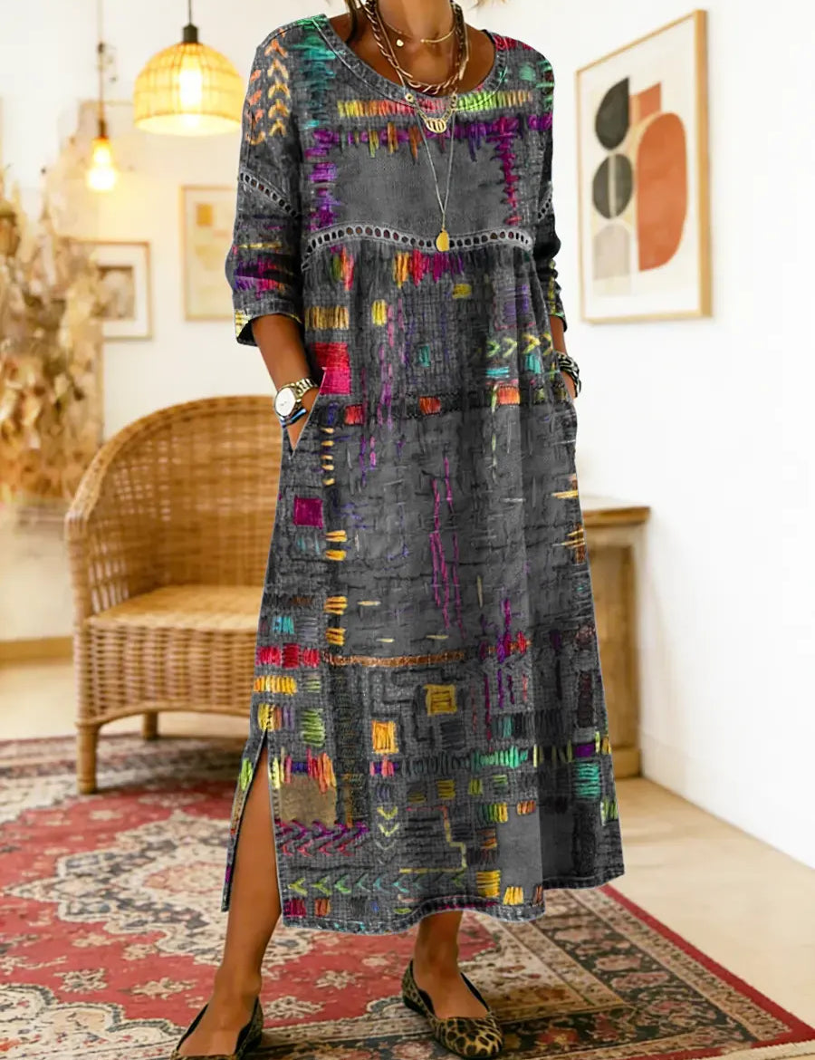 Sabine™ — BOHEMIAN PRINT MAXI DRESS