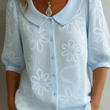 Aurélie™ - Lightweight Floral Blouse with Natural Elegance