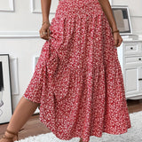 TAHLIA | TIERED FLORAL MAXI SKIRT