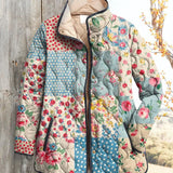 MILLICENT | RETRO BLOSSOM QUILTED JACKET
