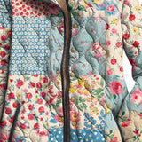 MILLICENT | RETRO BLOSSOM QUILTED JACKET