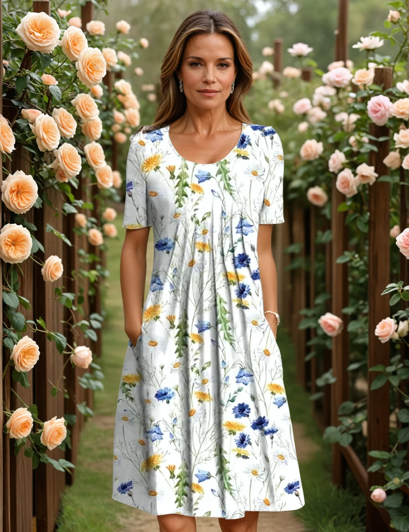 GEORGINA | ELEGANT DRESS WITH TUMMY COVERAGE