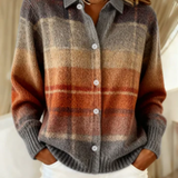 FLORIA™ - CHECKED BLOUSE MADE FROM WARM, SOFT HOODIE MATERIAL