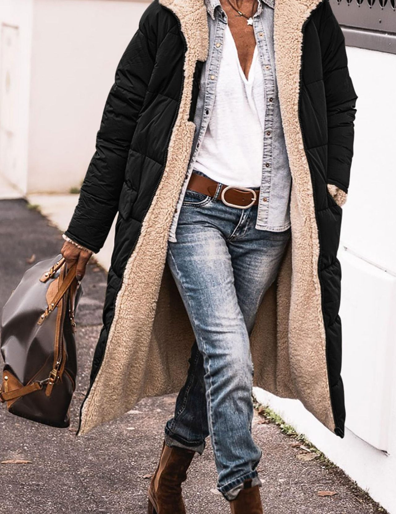 CELIA | REVERSIBLE WOOL-BLEND COAT