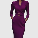 CLARIBEL | REFINED MIDI DRESS