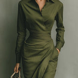 MELIORA | WRAP-STYLE MAXI DRESS