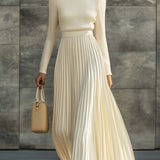 CHARLOTTE | CASUAL KNITTED SATIN DRESS
