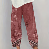 BRIELLE | BOTANICAL WIDE-LEG TROUSERS