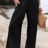 ANNELISE | SMOCKED WAIST TROUSERS