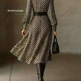 ZARA LIZZY | VINTAGE RHOMBUS PRINT DRESS