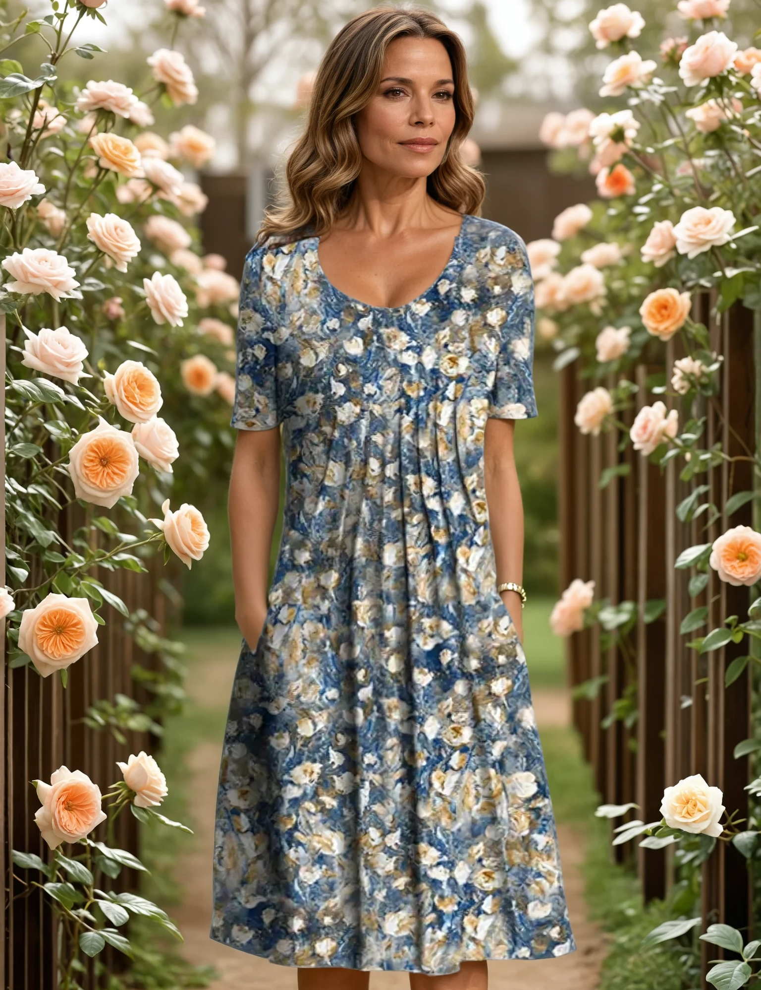 GEORGINA | ELEGANT DRESS WITH TUMMY COVERAGE