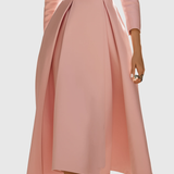 CERYTH | ELEGANT PLEATED BLAZER MIDI DRESS
