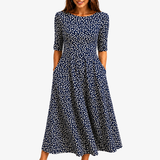 Midnight Bloom Pocket Maxi Dress