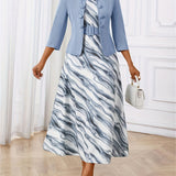 AMELIE LANE | PRINTED BELTED TWO-PIECE SET