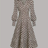 ZARA LIZZY | VINTAGE RHOMBUS PRINT DRESS