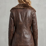 Ravella – Shearling-lined elegance – Leather jacket