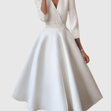 AVELIE | HIGH-WAISTED SLIM-FIT MIDI DRESS WITH FAIRY CHARM