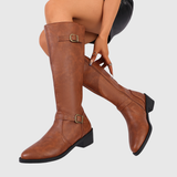 ANASTELLE | RIDING LEATHER BOOTS
