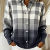 MARIELLE™ - CHECKED HOODIE BLOUSE