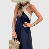 ORELLA | CROSS-NECK DRESS