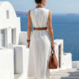 Myra | Contrast Line Midi Dress