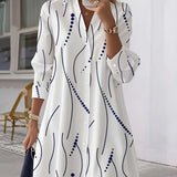 Claudine™ — Elegant and flowing shirt dress