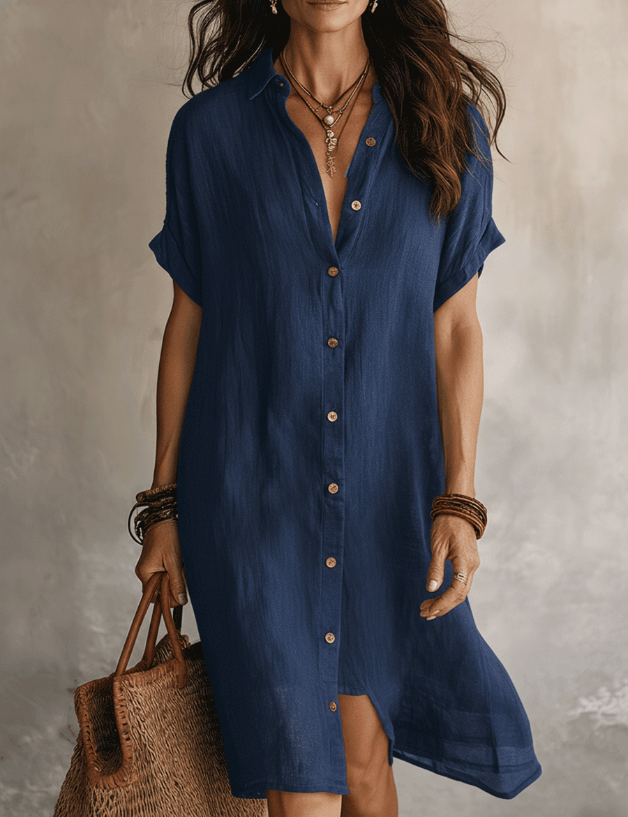 Modern Boho | Effortless Linen Midi Dress