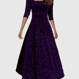 VESPERA | GRACEFUL FLORAL MIDI DRESS