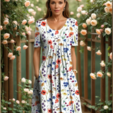 GEORGINA | ELEGANT DRESS WITH TUMMY COVERAGE