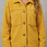 Floretta – Textured fleece style – Button-up jacket