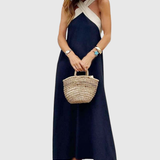 ORELLA | CROSS-NECK DRESS