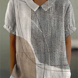 Lana | Shirt with Abstract Dots and Lines