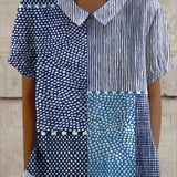 Allie | Patchwork Print Shirt